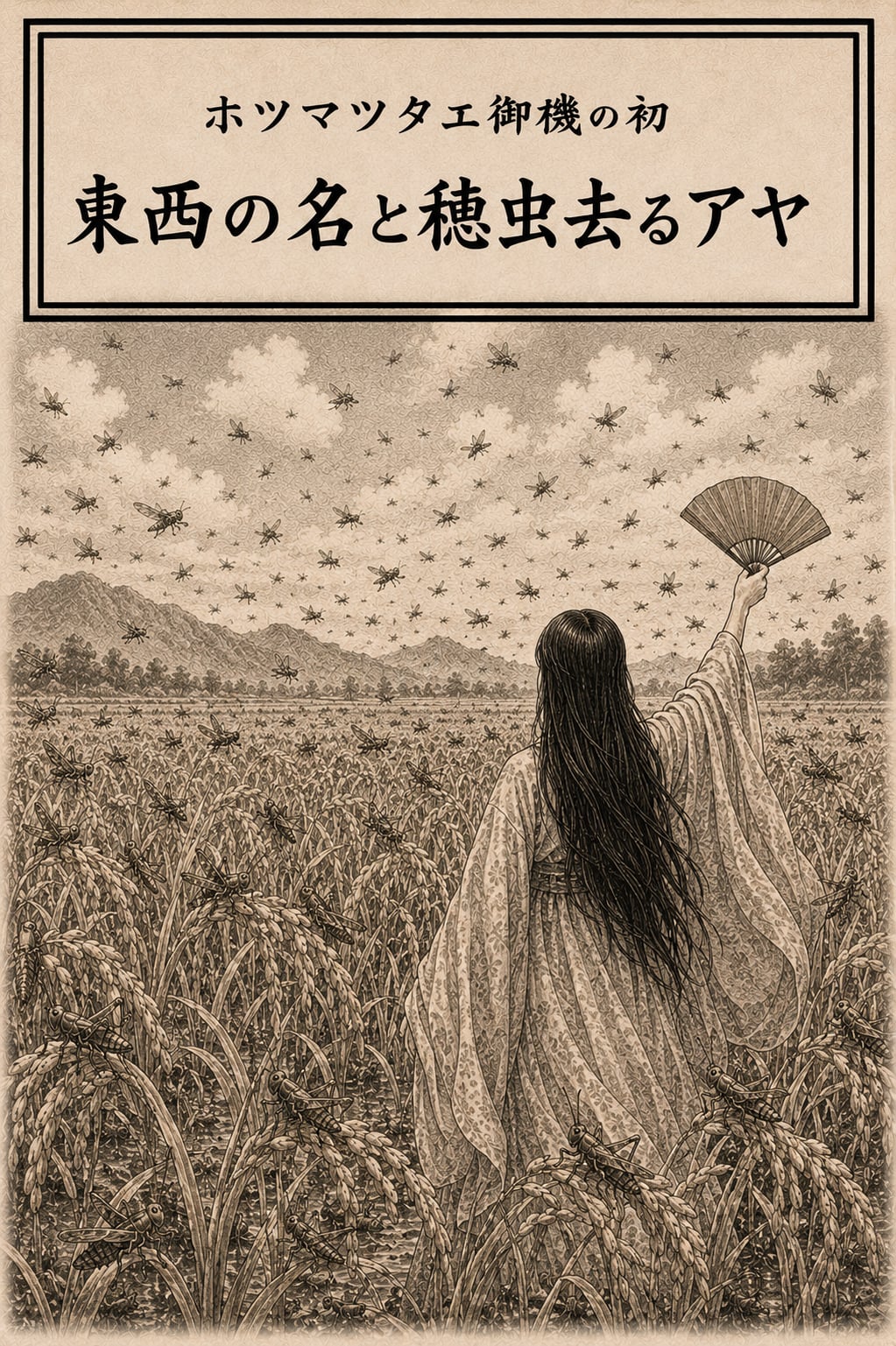 一綾 東西の名と穂虫去る綾